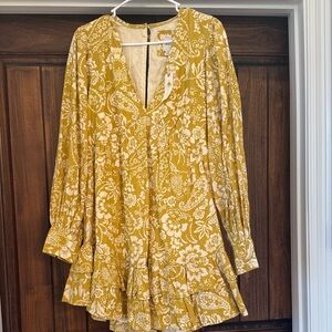 Maeve Mustard Floral Dress